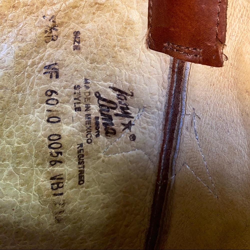 Embroidered Brown Western Boots - Picture 10 of 11